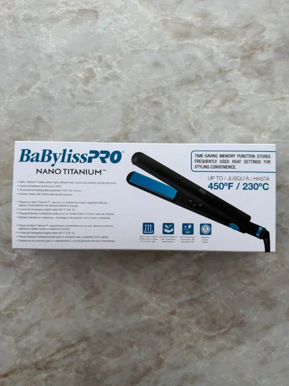 BaBylissPRO Nano Titanium Limited Edition Digital Flat Iron 1
